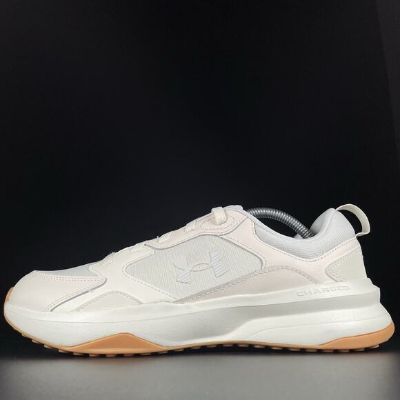 Under Armour Other - Under Armour Charged Edge Men's 10.5 White Beige Running Shoes Athletic Sneakers
